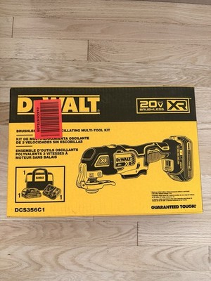 DEWALT 20V MAX BRUSHLESS XR 3-SPEED OSCILLATING MULTI TOOL KIT- NEW # DCS356C1