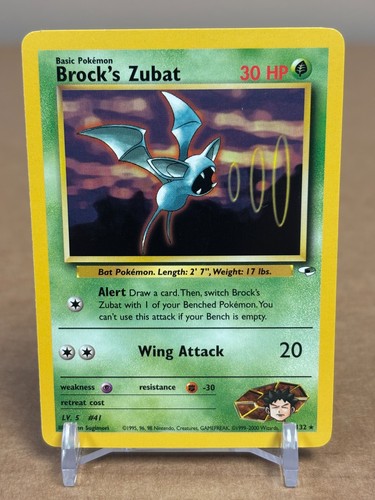 2000 Pokemon #24/132 Brock's Zubat (Gym Heroes) NM