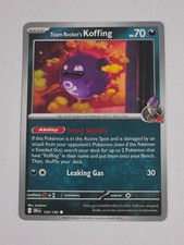 Pokemon Destined Rivals Team Rocket's Koffing 125/182 common NM