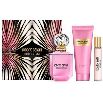 Roberto Cavalli Paradiso Rosa Edp 75 ml Reise 15 ml und Körpercreme 100 ml