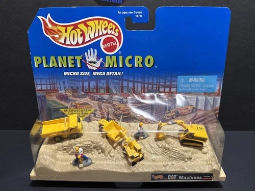 New Hot Wheels Planet Micro CAT Machines Series 1  Set RARE Vintage