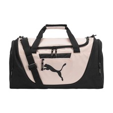 PUMA Women's Evercat Candidate Duffel Bag, One Size, Black/Light Pink 