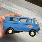 Vintage 1970s TONKA Truck Pressed Steel Blue Van #55360 USA Metal Toy 5”