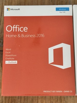 Office Home & Business 2016 Windows, Eurozone, PKC Full Version with VAT Invoice