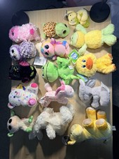 Lot of 18 Small Plush Stuffed Animals 6 9 Bears, Frog, Turtle, Duck Mixed