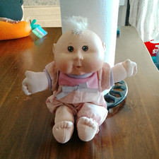 Soft Body Cloth Baby Doll Brown Eyes Blonde Straight Hair Outfit