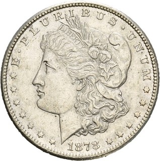 Künker: USA 1 Dollar 1878 S Morgan Dollar Silber Top!
