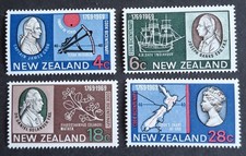 NEW ZEALAND 1969 - UHM -  COOK BICENTENARY  COMPLETE SET