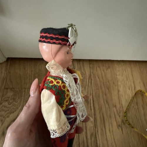 Vintage Czechoslovakian Folk Boy Doll In National Costume -READ - Imagen 8 de 16