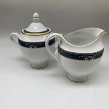 Wedgwood Chadwick Creamer & Sugar Bowl w/Lid (3-pc Set) New