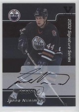 2001 ITG Be A Player Signature Series Vault Black Janne Niinimaa #132 Auto 2d8