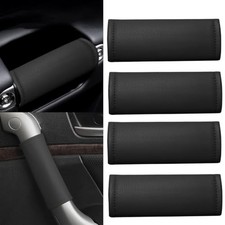 4Pcs Car Door Handle Protector,Leather Car Grab Handle Cover,Universal