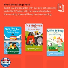 Yoto Pre-School Songs Pack - 3 Kids Audio Cards for Use with Player and Mini ...