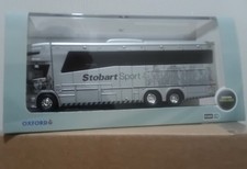 OXFORD 1.76 SCANIA HORSEBOX EDDIE STOBART 76SCA03HB BRAND NEW IN MINT CONDITION