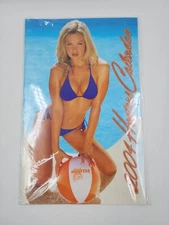 Hooters Calendar Girls 2004 20th Anniversary New Sealed 11” x 17” Orange Ocean