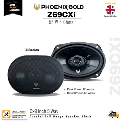 Phoenix Gold Z69CXi 6×9'' 3-Way Coaxial Speakers   110W Peak