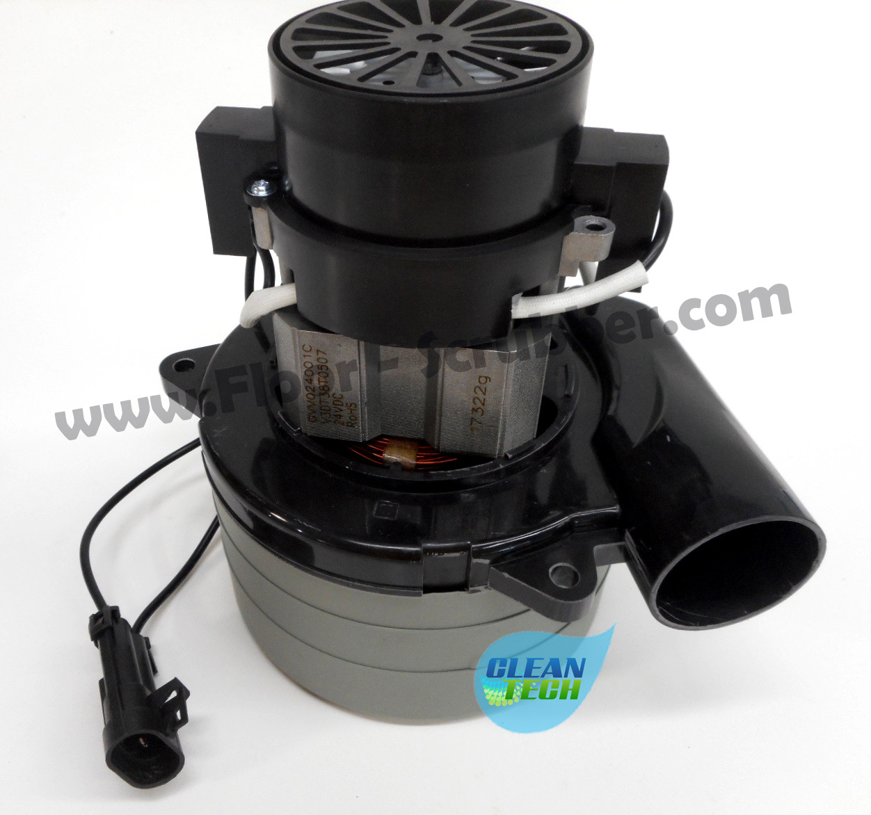 Tennant Nobles Aftermarket 24V 3-stage Vac Motor 9002562, 1025106 T5 SS5 T5e