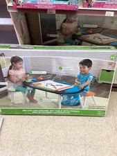 KidKraft Deluxe Set Gioco da Tavolo Arte Lavagna con Sgabelli