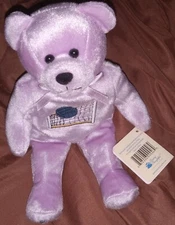 BEARY THOUGHTFUL VOLLEYBALL BEAR PLUSH LAVENDER SPIKE IT 9” IN APPRECIATION