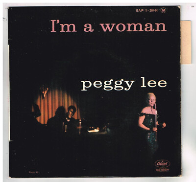 Peggy LEE     I'm a woman       avec languette     7' 45 tours EP