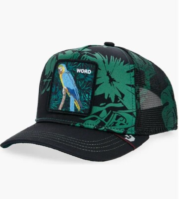 Goorin Bros Trucker Hat Jumble Fever Word Parrot Green  display picture 1