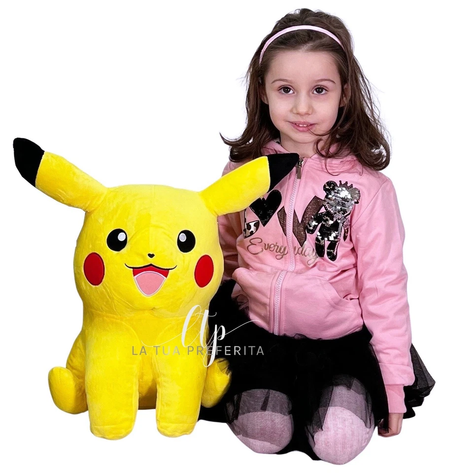 Pikachu Peluche Pokemon 45 cm Originale Ragazzi Bambini Giallo