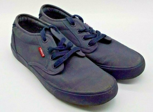 levis men navy blue sneakers