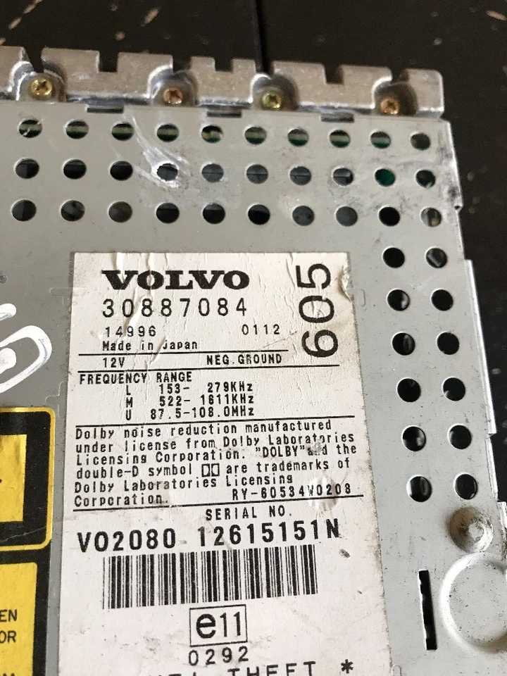 Volvo S40 2001 Jahr Rhd Radio CD-Player 30887084 - Bild 2 von 4