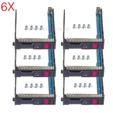 6-p 2.5" NVMe SSD SATA Drive Tray Caddy for HP DL380 DL360 DL560 G10 727695-001