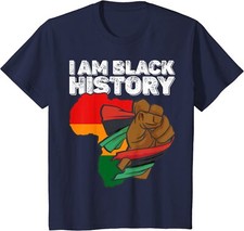 I Am Black History Month February African American Youth Unisex T-shirt
