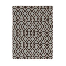 4'3"x5'10" Green 100 Wool Hand Woven Flat Weave Kilim Reversible Rug R87901