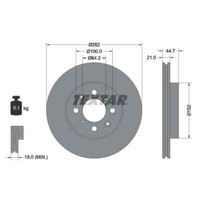 Textar 2X Bremsscheibe 92060903
