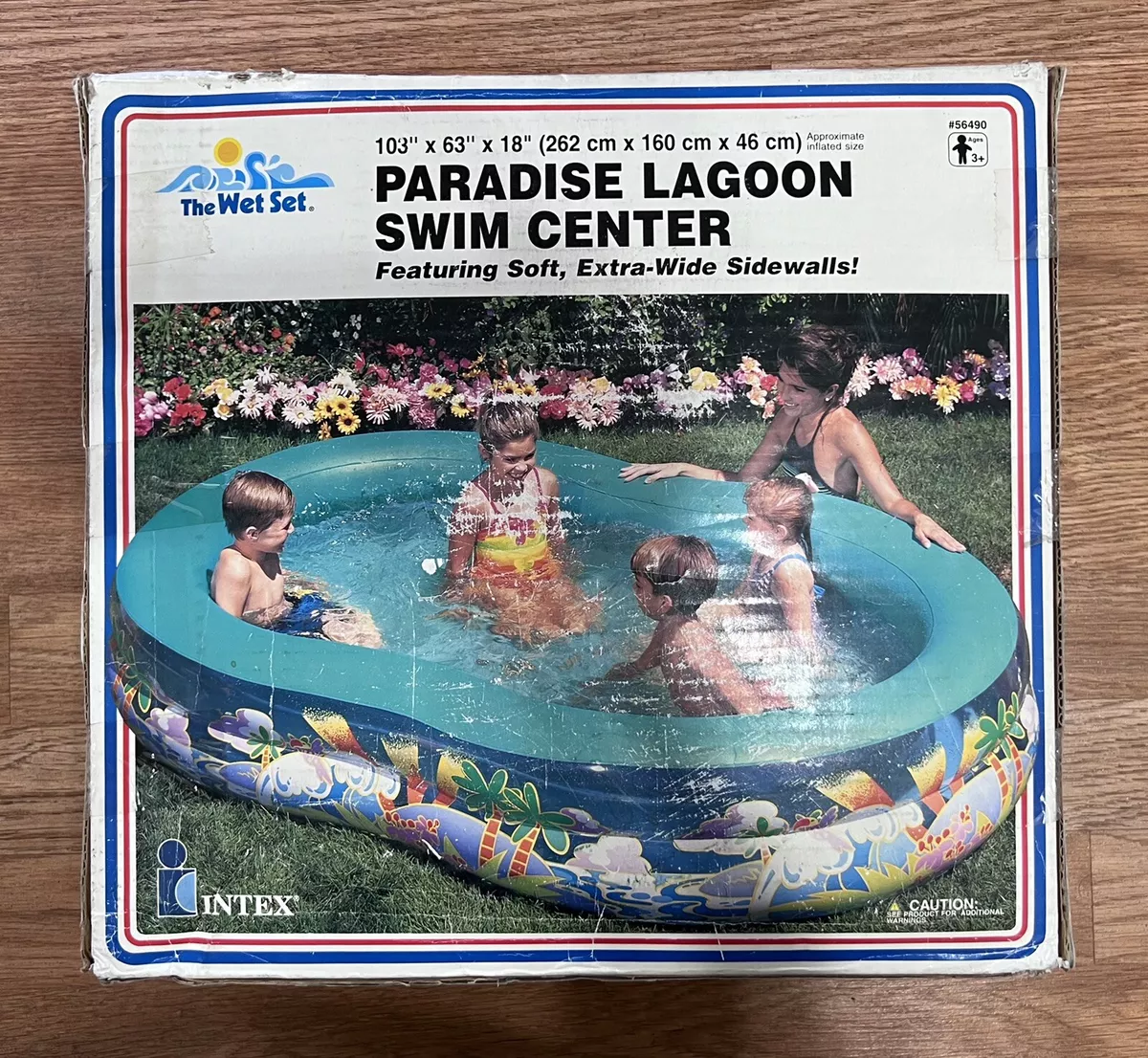 Intex swim center deals paradise inflatable pool