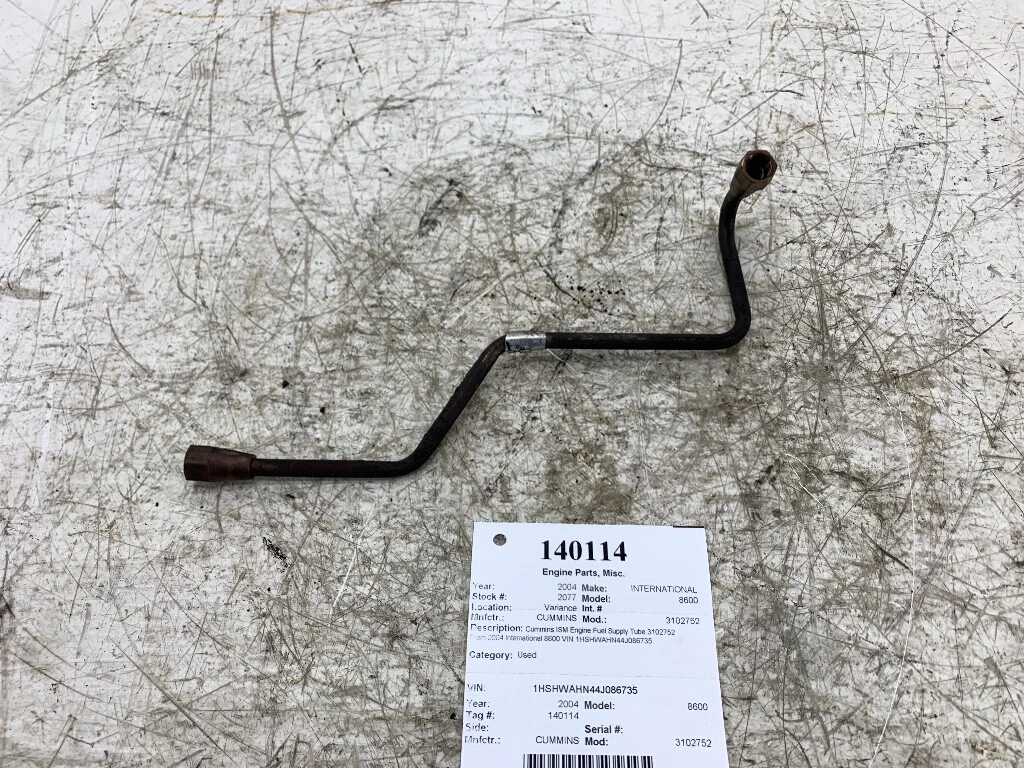 Cummins ISM Engine Fuel Supply Tube 3102752 | eBay 
