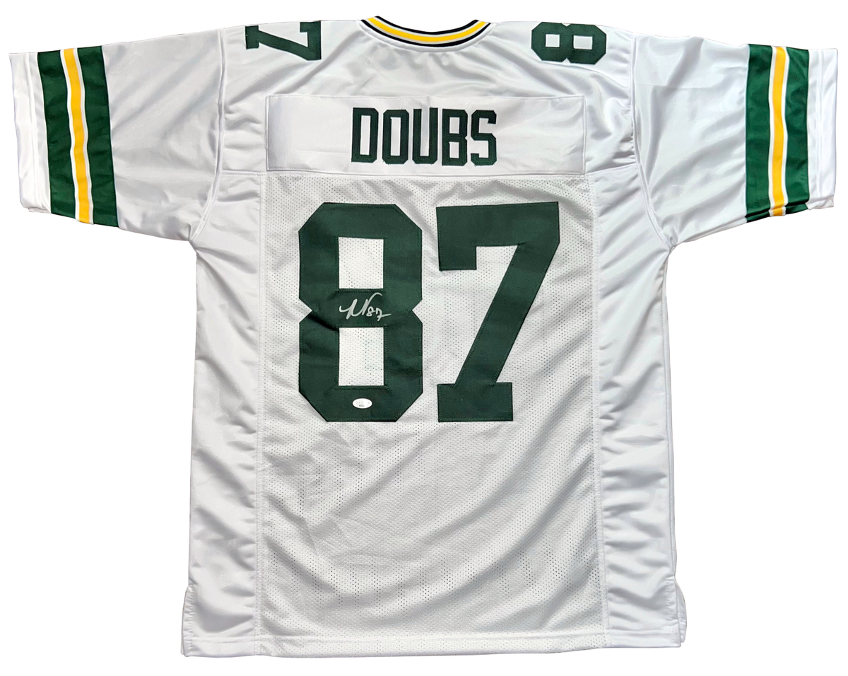ROMEO DOUBS AUTOGRAPHED SIGNED GREEN BAY PACKERS #87 WHITE JERSEY