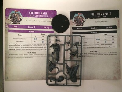 Chaos lord w/ Thunder Hammer Warhammer Blackstone Fortress Obsidius Mallex