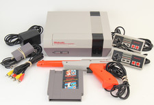 Original NES Console Bundle Cleaned OEM 72 Pin Mario/Duckhunt Controllers Zapper