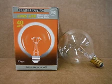 Feit Electric Clear Decorative Globe Light 40W 120V