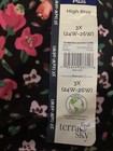 Terra and Sky Pink Ditzy Floral High Rise Capri Leggings 3X (24W-26W) NWT — photo 7