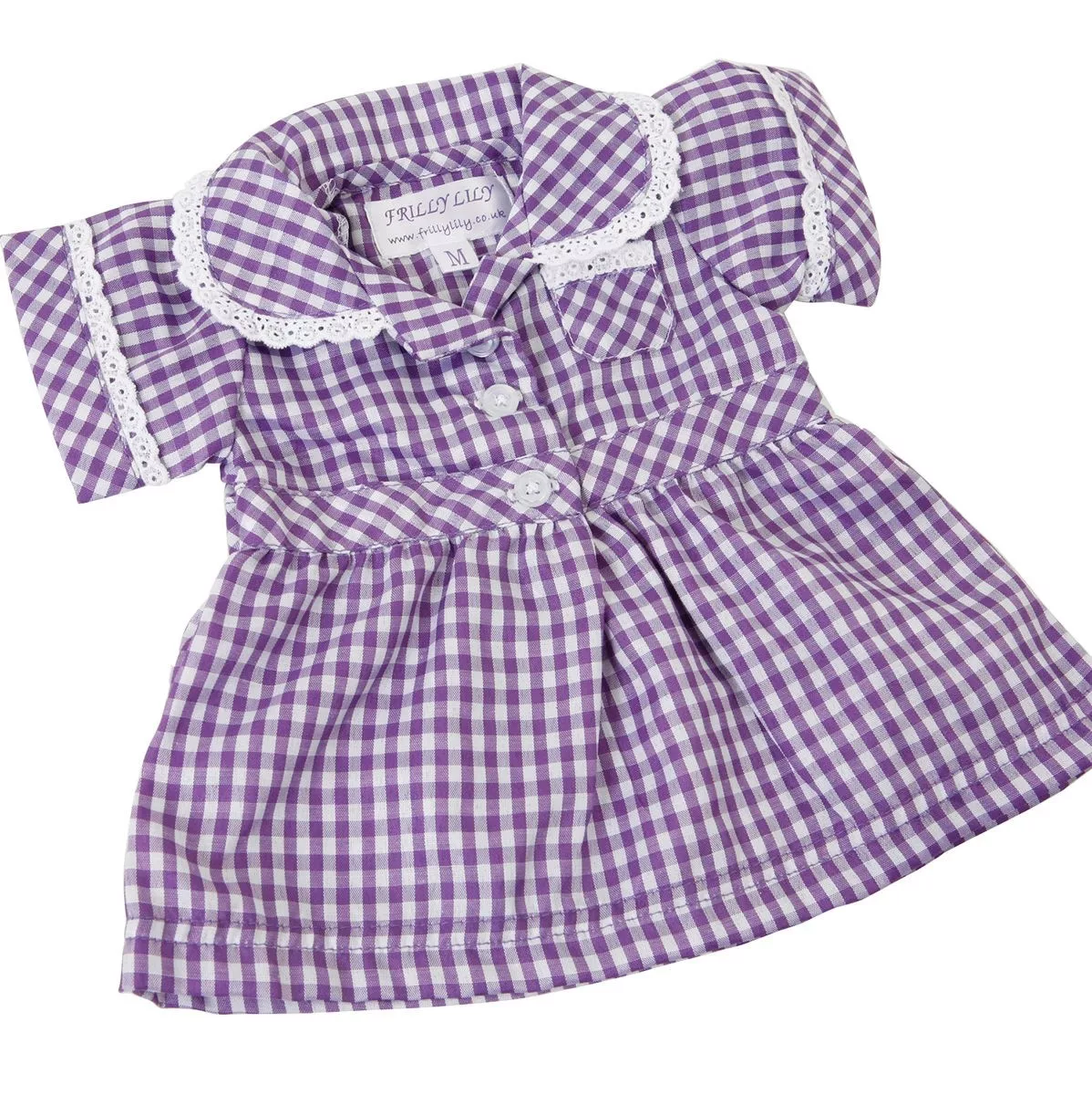 Lilac gingham school dress cheap
