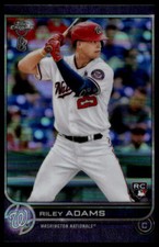 2022 Topps Chrome Ben Baller Edition Riley Adams #103 Purple Refractor /42 QTY