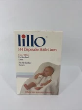 BOX OF 144 Lillo 8 oz Disposable Bottle Liners Pre-Sterilized Made in USA