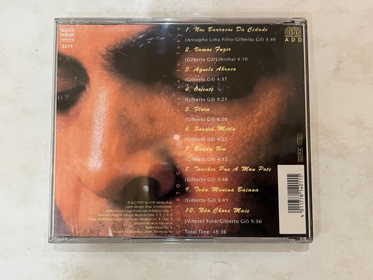 Gilberto Gil – Oriente / Live In Tokyo CD - West Wind Latina – WWL