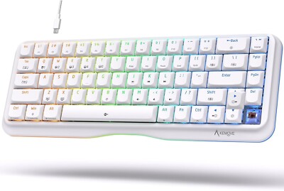 KEMOVE K68SE Mechanische Gaming Tastatur mit Brown Tactile Switch | QWERTY
