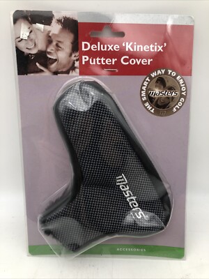 Masters Deluxe ''Kinetix'' Putter Golf Headcover Brandneu Schwarz Weiß Schnelle Verpackung und Versand