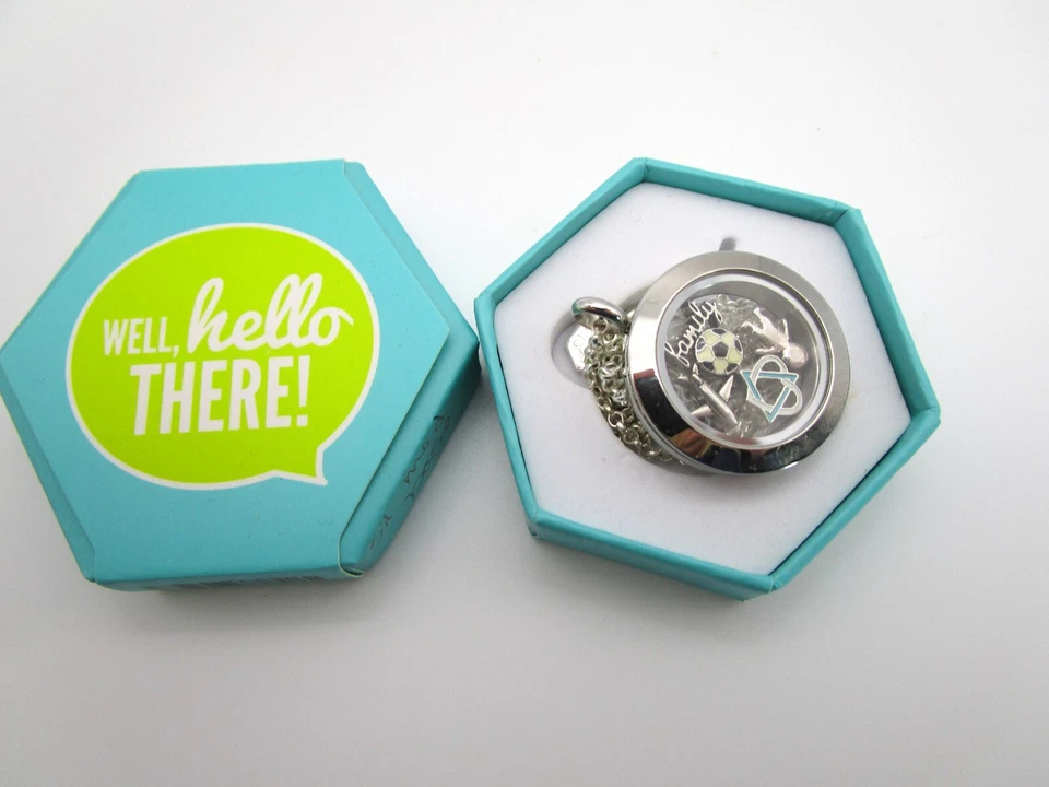 MEDALLÓN ORIGAMI BÚHO VIVO Collar Dijes Flotantes Adopción Familiar Fútbol Viaje Foto 2 de 4