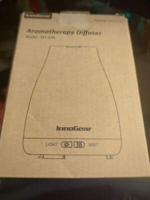 InnoGear Essential Oil Diffuser w/Cord and Manual, No Oil, Preowned