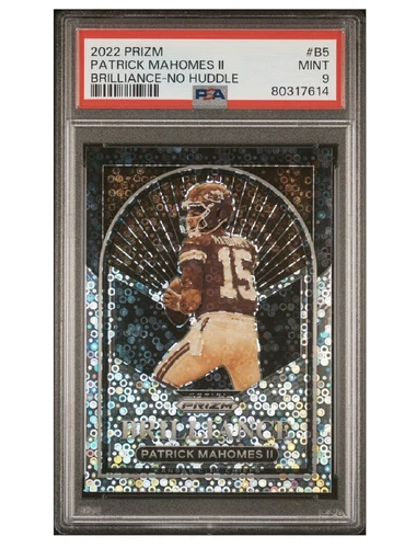 2022 Prizm Patrick Mahomes Brilliance-No Huddle SSP PSA 9 Kansas City Chiefs