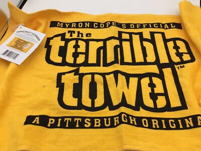 Steelers Gold Bling Terrible Towel with tags Black and Gold New