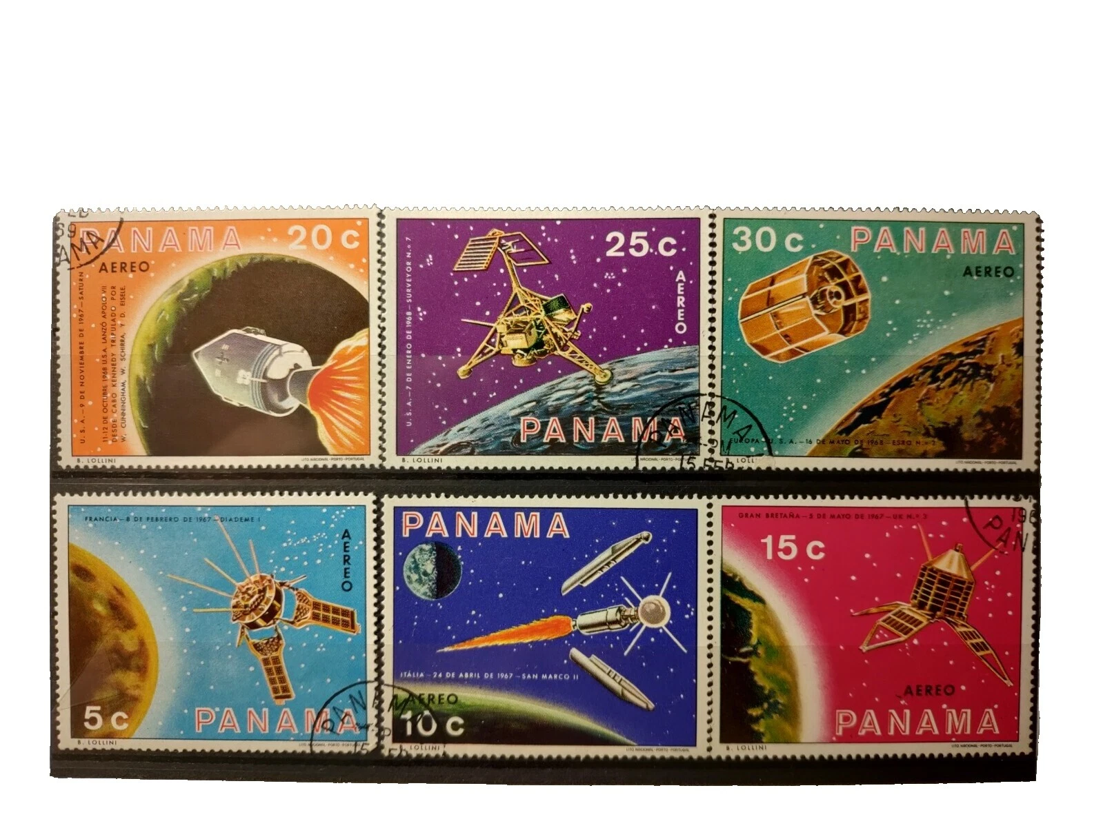 Cancelled to Order/CTO Original Gum Panamanian Stamps